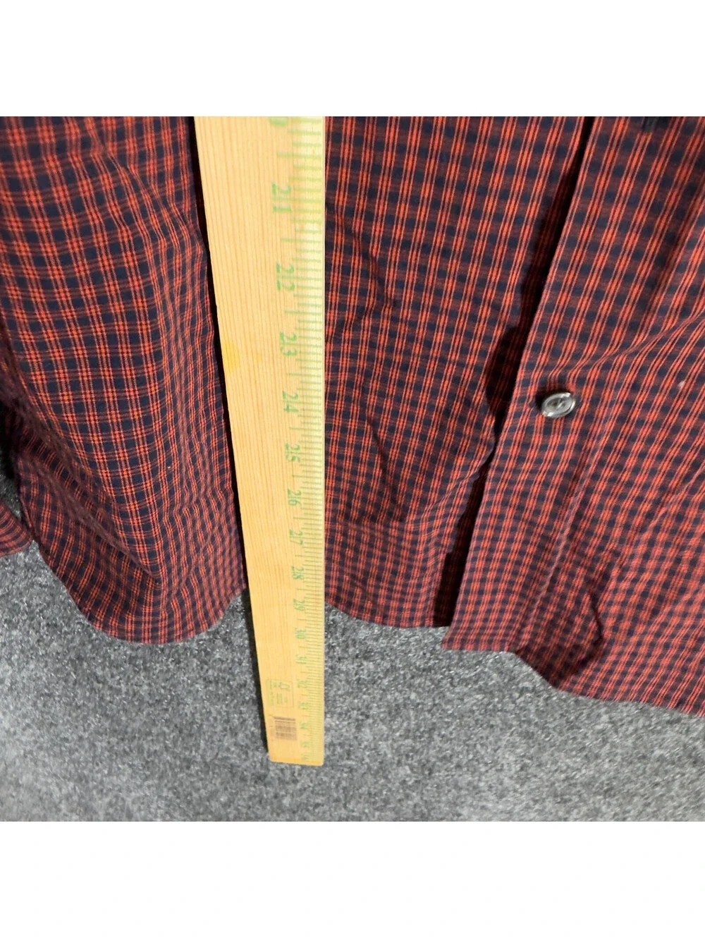 Banana Republic Shirt Men M Medium Red Plaid Button Up Wrinkle Resistant Slim